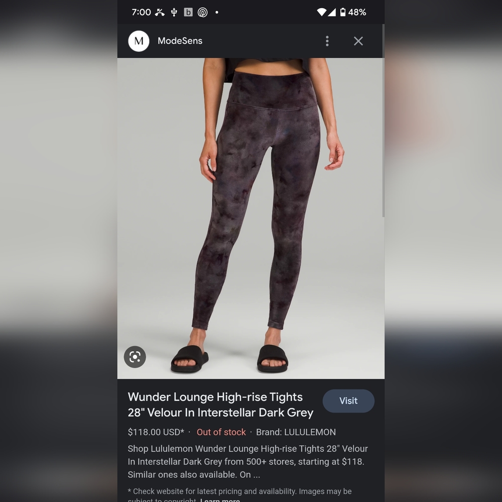 ISO Lululemon interstellar grey velour leggings